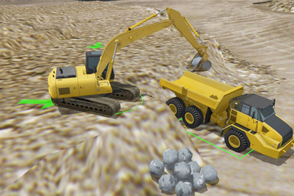 Simlog Hydraulic Excavator Personal Simulator